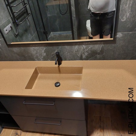 Столешница с раковиной на заказ для мебели со стиральной машиной