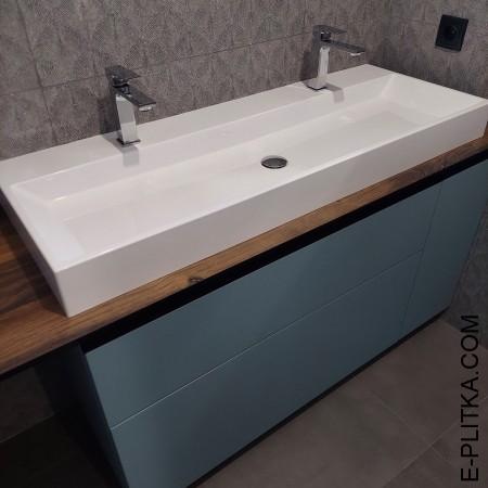 Столешница с накладной раковиной для мебели в ванную